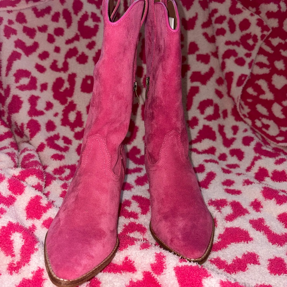 Arisa Pink Suede Women's Boots